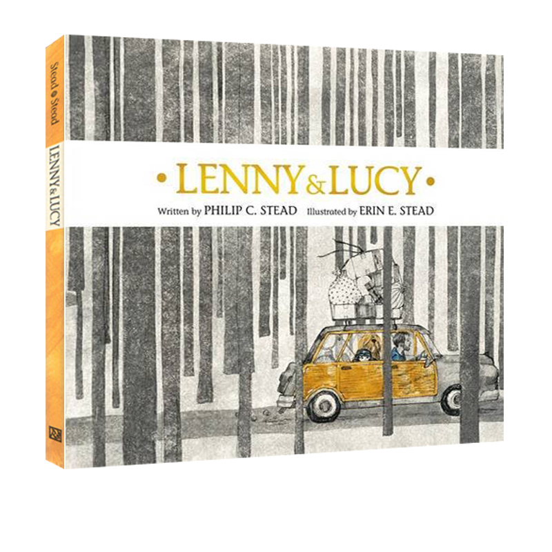 英文原版 Lenny & Lucy 精装 菲利普.斯蒂德 凯迪克大奖作家philip c.stead 儿童交友故事图画书 友谊