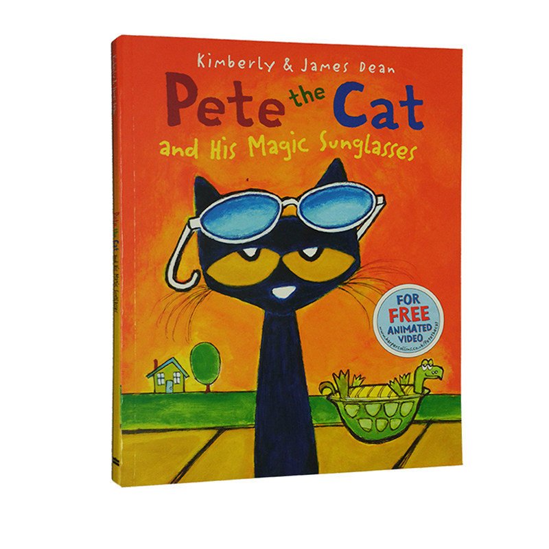 英文原版绘本 皮特猫系列 pete the cat and his magic sunglasses