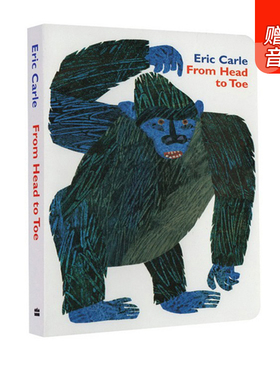 从头到脚英文原版绘本 From Head to Toe 卡尔爷爷绘本 Eric Carle 艾瑞卡尔 儿童启蒙纸板书 从头动到脚 幼儿宝宝英语学习