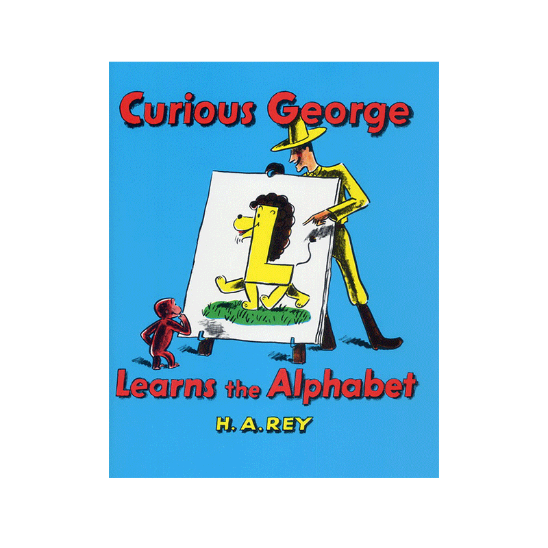 英文原版绘本 Curious George Learns the Alphabet 廖彩杏推荐书单 好奇猴乔治学字母 H. A. Rey