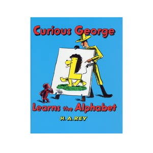 英文原版绘本 Curious George Learns the Alphabet廖彩杏推荐书单好奇猴乔治学字母 H. A. Rey
