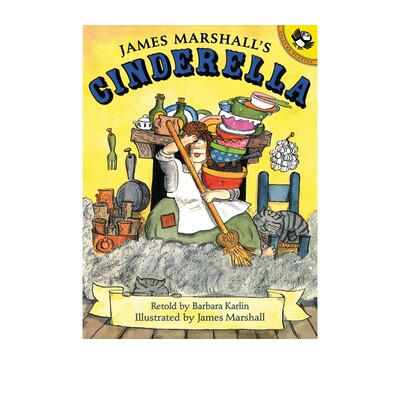 英文原版 James Marshall's Cinderella 汪培珽推荐的幽默名家 James Marshall 经典童话故事图画书