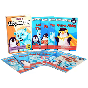 Abby 随书附带读物配套APP 陪你读书 儿童分级读物故事绘本 Level1 Read Olly系列 and You 英文原版 10册 With 情商友谊