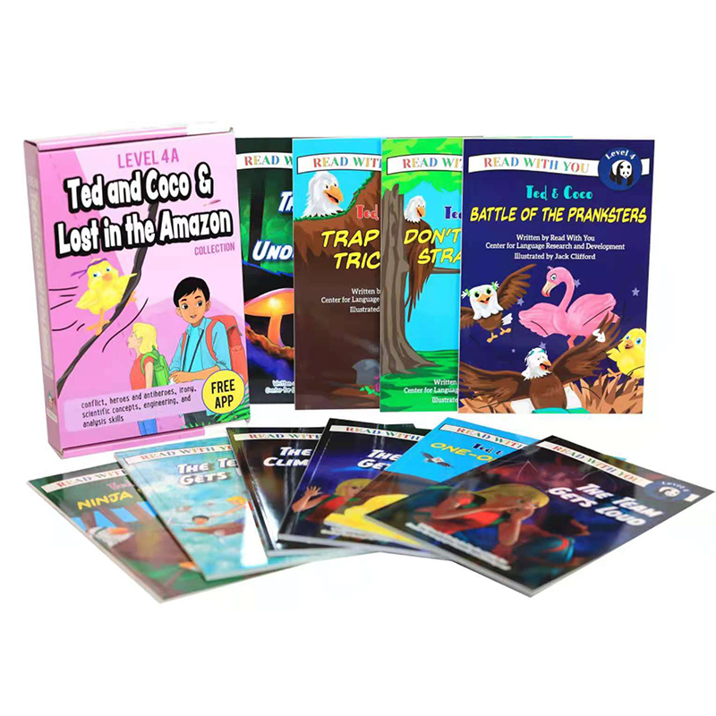 英文原版 Level4 A Ted and Coco & Lost in the Amazon 10册 培养洞察力 儿童分级读物故事绘本 Read With You 陪你读书