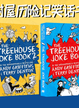 英文原版 The Treehouse Joke Book 1-2 2册合售 小屁孩树屋历险记笑话书 Andy Griffiths