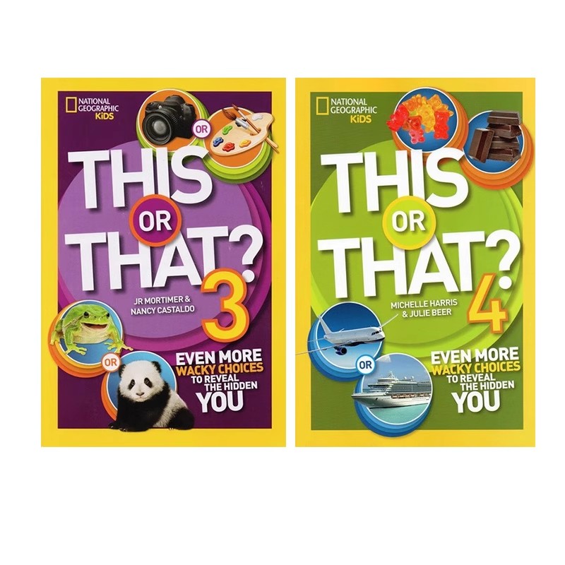 英文原版 This or That 疯狂的选择 2册 美国国家地理 少儿创意百科 National Geographic Kids