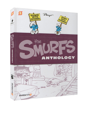 比利时漫画大师 贝约蓝精灵手绘收藏精选集版 大开本精装合辑 第2卷 英文原版 Smurfs Anthology #5