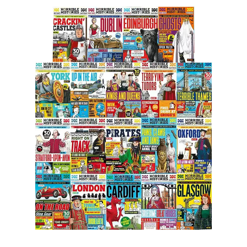预售 英文原版 Horrible Histories 可怕的历史 套装二 19册合售 儿童科普章节桥梁读物 插图历史故事书