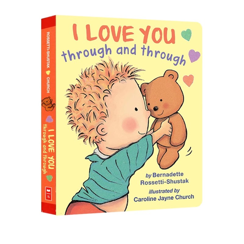 爱的晚安亲子绘本 I Love You Through And Through 我全心全意的爱你 Caroline Jayne Church 纸板绘本 英文原版儿童认知启蒙