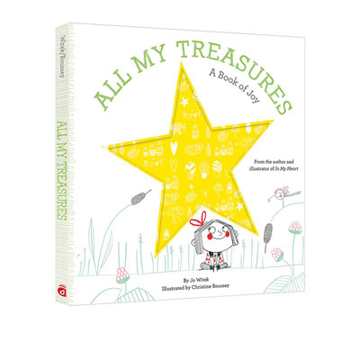 英文原版 All My Treasures: A Book of Joy (Growing Hearts) 我的小小心 精装 洞洞书 女孩成长的心理状态及情感变化