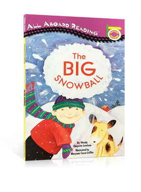Penguin Group系列 All Aboard Reading：The Big Snowball 大雪球 培珽推荐书单第1一阶段绘本 分级阅读读物故事书 英文原版