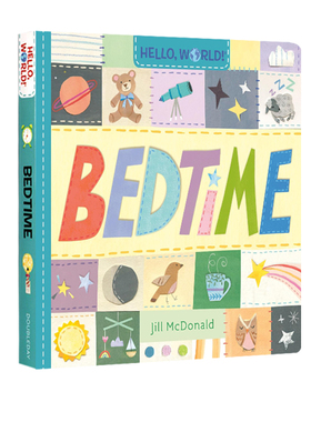 英文原版 Hello, World! Bedtime 你好科学小世界 睡觉时间 纸板 幼儿科普百科绘本 儿童STEM启蒙图画书 早教认知 24年新品