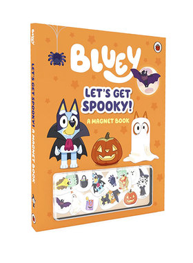小蓝狗布鲁伊 Bluey Let's Get Spooky 英文原版 万圣节 英文原版 磁铁互动游戏书