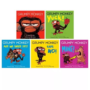 预售 英文原版 Grumpy Monkey Are We There Yet 暴怒猴系列 5册 纸板书 幼儿情绪管理绘本 儿童故事图画书 亲子共读 2-4岁