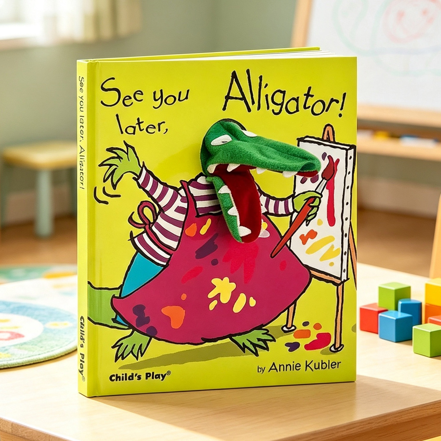 英文原版 See you later, Alligator! 再见鳄鱼 廖彩杏书单 儿童手偶游戏书  亲子互动 Annie Kubler图片