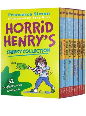 英文原版 Horrid Henry 24Books Set 淘气包亨利 24册盒装  儿童课外兴趣阅读 初级章节桥梁小说