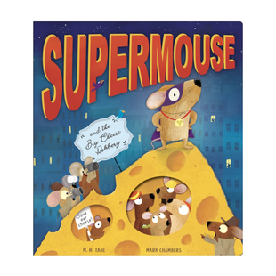 英文原版 Supermouse 内含折页儿童幽默搞笑图画故事绘本 英国小老虎出品
