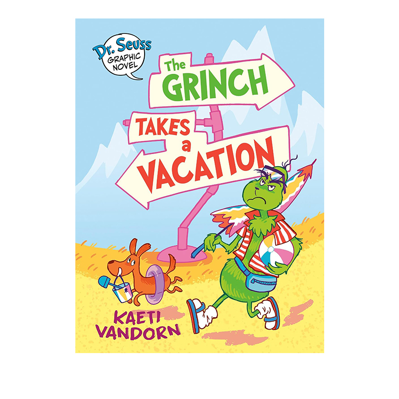 英文原版 Dr. Seuss Graphic Novel: The Grinch Takes a Vacation 精装 苏斯博士科普 全彩漫画绘本图画书 24年9月新品