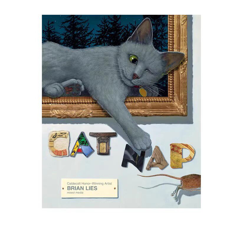 预售 英文原版 猫咪的小憩时光 Cat Nap 精装 温暖治愈绘本 Brian Lies