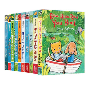 Bus Holiday The 儿歌童谣 Jane Cabrera the 出品 House 轮子 英文原版 Wheels 纸板书 巴士上 10册合售