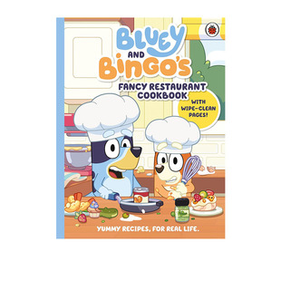 Restaurant and 小蓝狗布鲁伊 预售 儿童启蒙故事绘本 Bluey 菜谱 Bingo’s 英文原版 Cookbook Fancy 神奇