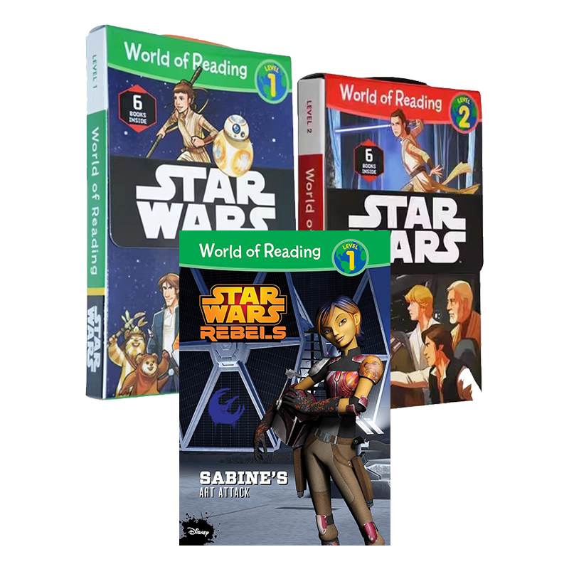 星球大战分级读物 Star Wars 13册合售 World of Reading 英文原版Disney 迪士尼幼儿英语启蒙经典绘本图画书