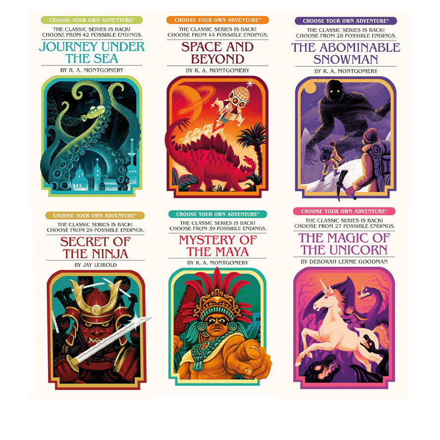 预售 英文原版 选择你自己的探险系列 Choose Your Own Adventure 6册套装 Pushkin Press