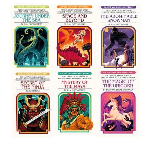 预售 英文原版  选择你自己的探险系列 Choose Your Own Adventure 6册套装 Pushkin Press