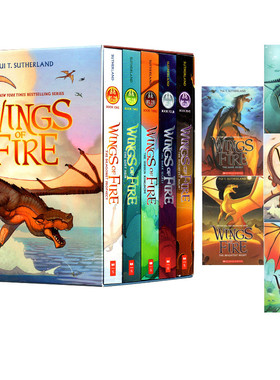 预售 英文原版 Wings of Fire 1-5 The Dragonet Prophecy 火翼飞龙 5册 章节桥梁小说 奇幻魔法冒险故事书 课外读物 赠音频