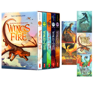 预售 英文原版 Wings of Fire 1-5 The Dragonet Prophecy 火翼飞龙 5册 章节桥梁小说 奇幻魔法冒险故事书 课外读物 赠音频