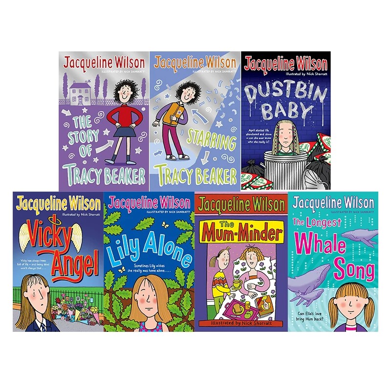 麻辣女生基地 英文原版 Jacqueline Wilson 7册合售 英国儿童文学女王作品 大明星崔西 我们班的心事 中小学英语课外阅读小说