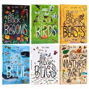 英文原版 自然科普艺术大书 3册 The Big Book of Birds鸟类/Bugs虫子/Beasts野兽 精装大开本 精美插图科普绘本