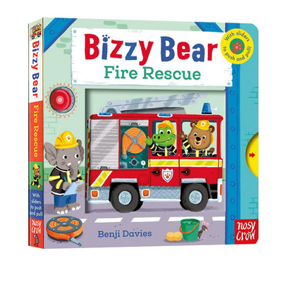 英文原版 Fire Rescue 小熊很忙 机关纸板操作拉拉书 Bizzy Bear系列 儿童启蒙绘本 边玩边学 亲子教育 可搭sing along