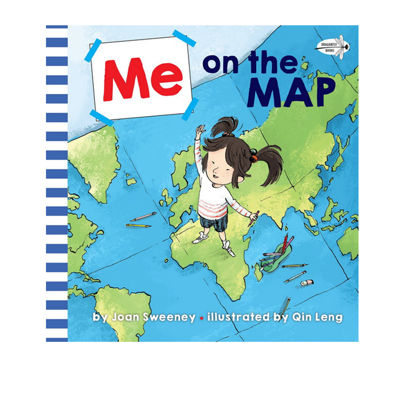 英文原版 Me On The Map 从地图上找到我 吴敏兰书单 地理知识百科 儿童英语启蒙图画绘本