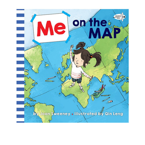 英文原版 Me On The Map 从地图上找到我 吴敏兰书单 地理知识百科 儿童英语启蒙图画绘本