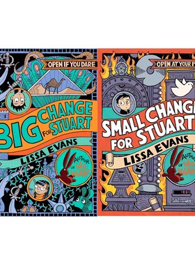 预售 英文原版 Stuart Horten系列 2册合售 Big Change/Small Change for Stuart 奇幻冒险系列 儿童奇幻冒险章节插图小说
