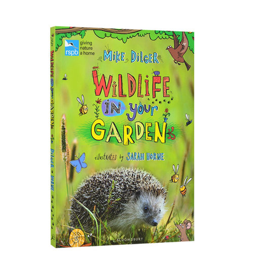 英文原版 RSPB Wildlife in Your Garden 自然生态保护科普绘本