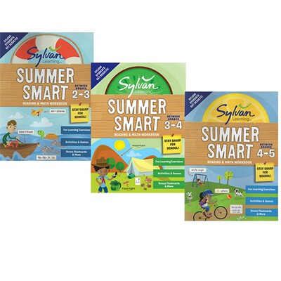 【小学高年级】 Sylvan Learning Summer Smart Reading 3-5年级 美国原版进口暑假综合练习册 3册合售