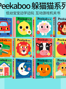 Nosy Crow Peekaboo 躲猫猫系列 0-3岁儿童机关操作游戏书 Magic Torch Book 魔法手电筒 晚安故事纸板书 英文原版 培养幼儿想象力