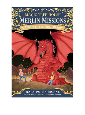 英文原版 Magic Tree House 神奇树屋27 Night of the Ninth Dragon 九龙之夜 Merlin Mission梅林的任务 课外读物 儿童桥梁章节书