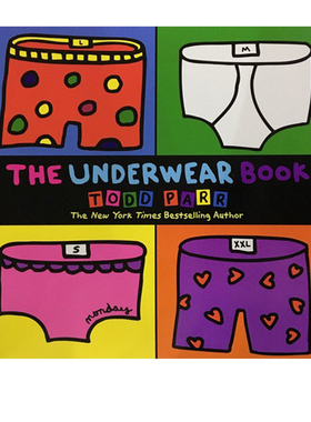 英文原版绘本 The Underwear Book 淘弟有个大世界Todd Parr 平装大开本 儿童启蒙读物
