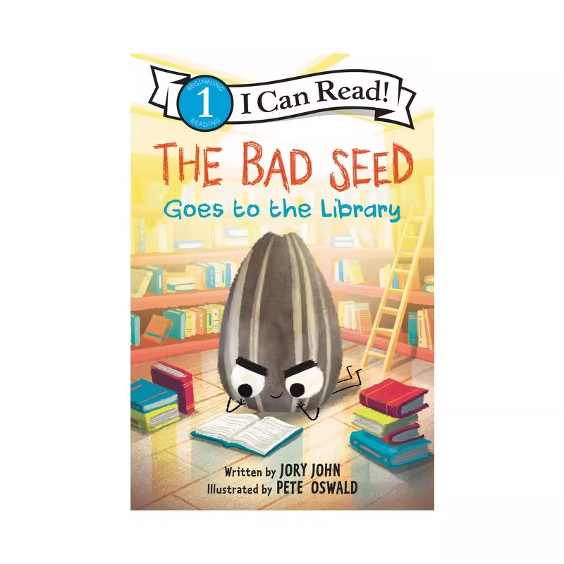 英文原版 Bad Seed Goes to the Library 坏种子系列 良好行为习惯养成 早教亲子英语启蒙 Jory John 亲子共读