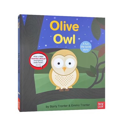 英文原版绘本 Rounds Olive Owl 神奇的生命系列 猫头鹰奥利弗 儿童启蒙知识读物 猫头鹰的成长科普 Barry Tranter