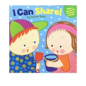 Katz Share 英文原版 幼儿生活习惯 Can 附贴纸 名家Karen 我可以分享 情商培养启蒙绘本