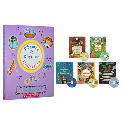 英文原版儿童歌谣绘本 Book of Rhymes and Rhythms Complete 5册附CD 吴敏兰书单推荐
