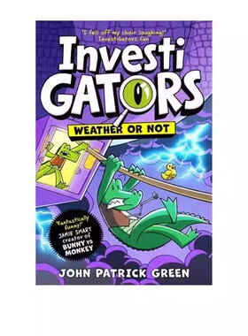 预售 英文原版 Investigators Weather or Not 鳄鱼侦探员9 全彩漫画书绘本 爆笑漫画故事书 中小学课外英文阅读图画书