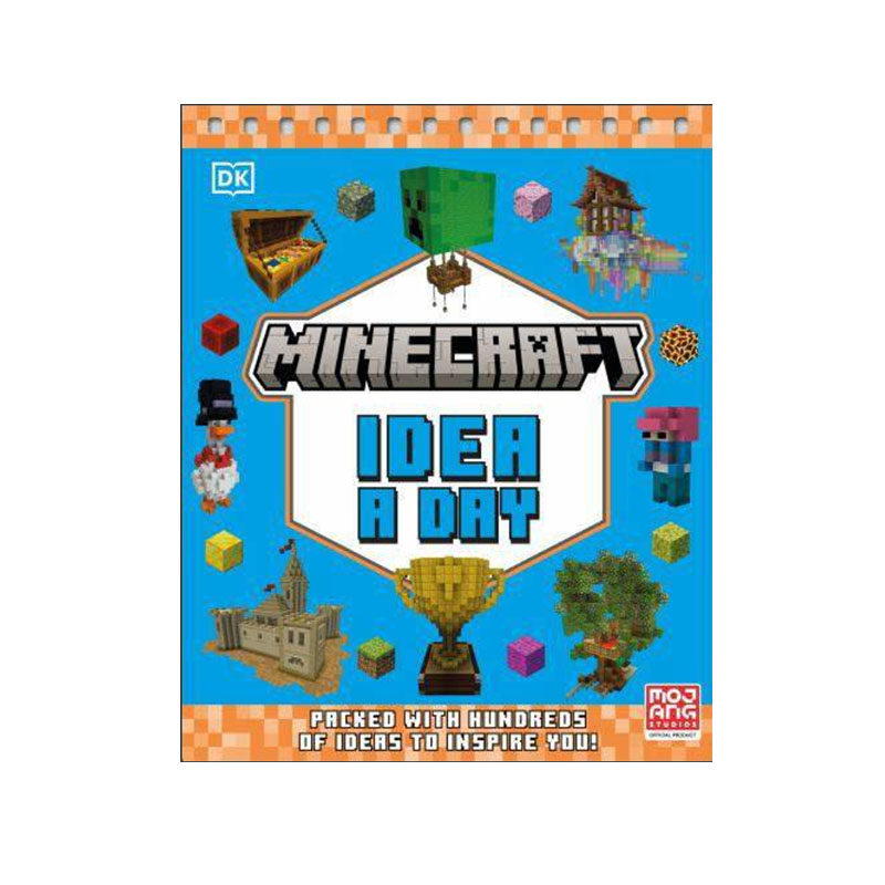 英文原版 Minecraft Idea a Day 我的世界创意一天绘画活动书 儿童动手操作能力培养Mojang AB著作儿童启蒙益智故事书精装 DK出品
