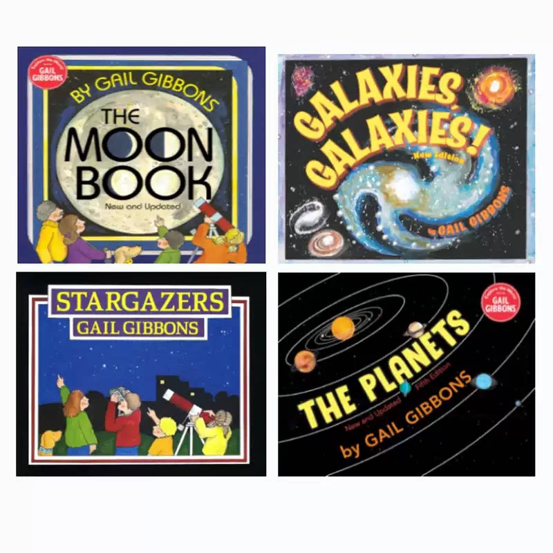 预售 英文原版 Gail Gibbons 盖尔吉本斯少儿百科系列 月亮/星系/行星/观星者 天文宇宙科普绘本 4册 儿童科普启蒙绘本