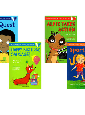 英文原版绘本 白色 4册 Bloomsbury Young Reader White 约1500字 青少年英文课外阅读 儿童英语启蒙分级读物