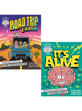 预售 英文原版 Brains On! Presents It's Alive 地球上的生命 / Presents Road Trip Earth 地球之旅 全彩趣味科普图鉴